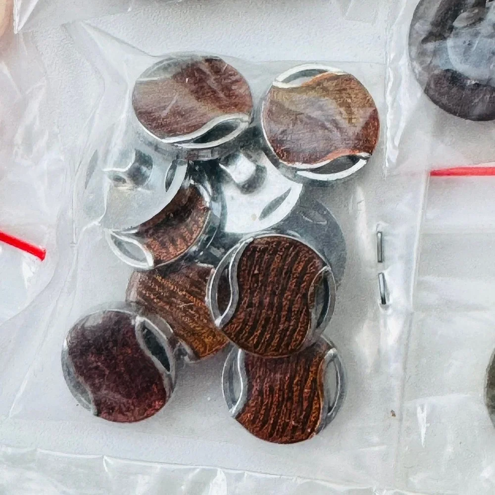 Vintage Mixed Sewing Button Lot Assorted Color Shapes Lucite Metal Resin 10 Bags